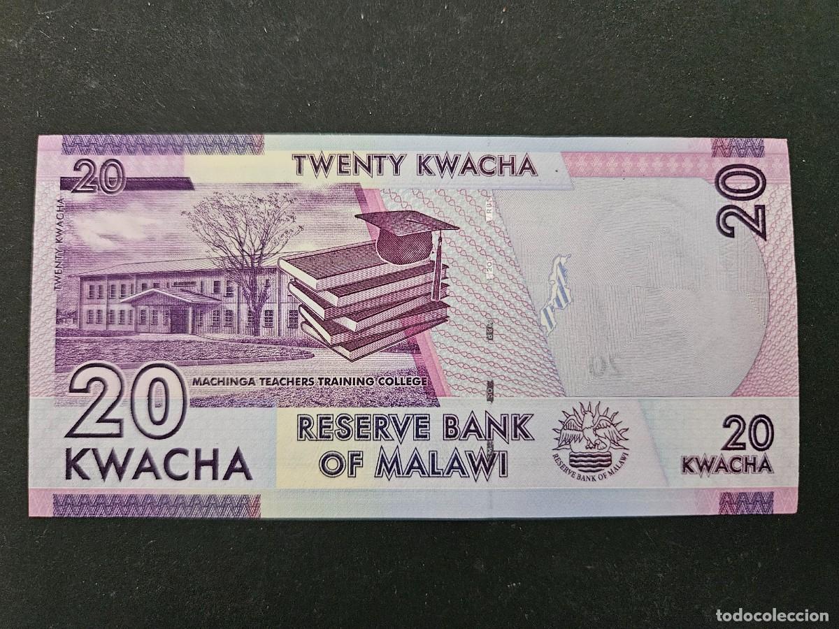 Billetes extranjeros: MALAWI 20 KWACHA 2015 S/C P=63b - Foto 2