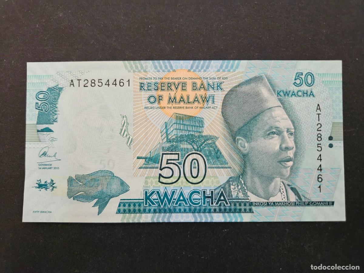 Billetes extranjeros: MALAWI 50 KWACHA 2015 S/C P=64b - Foto 1