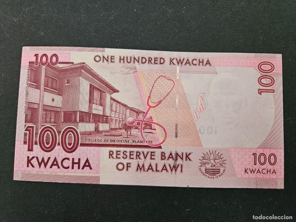 Billetes extranjeros: MALAWI 100 KWACHA 2017 S/C P=65c - Foto 2