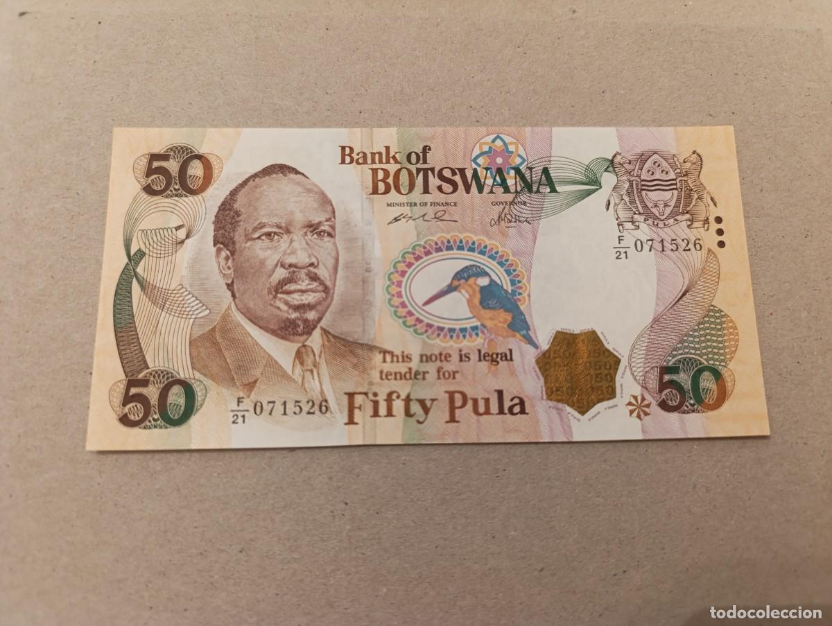 Billetes extranjeros: Billete Botswana, 50 pulas, a&ntilde;o 2000, UNC - Foto 1