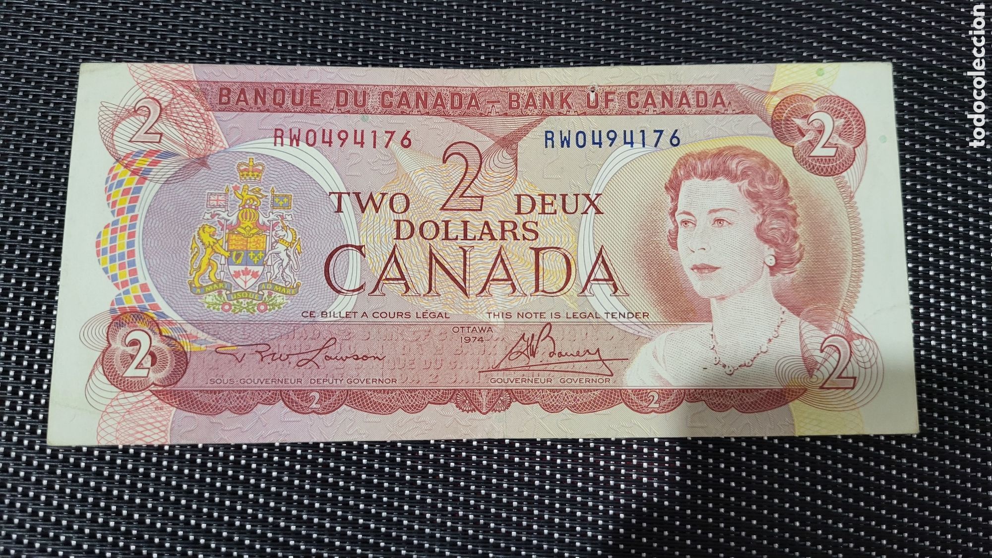 Billetes extranjeros: Billete 2 d&oacute;lares Canada - Foto 1