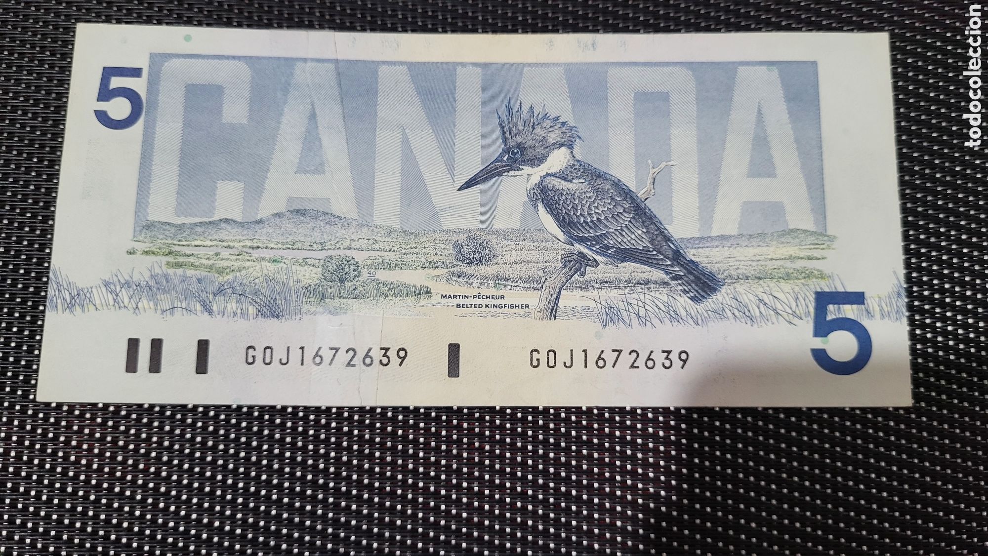 Billetes extranjeros: Billete 5 D&oacute;lares Canada - Foto 2