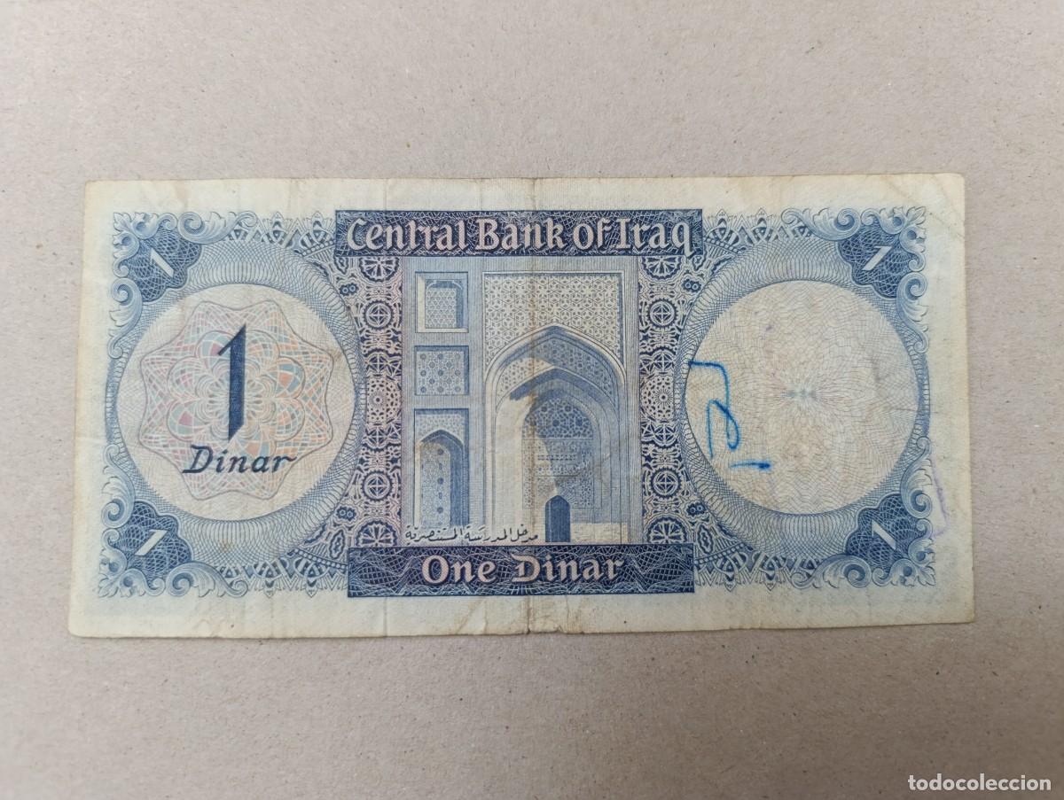 Billetes extranjeros: Billete Iraq, 1 dinars, a&ntilde;o 1971 - Foto 2