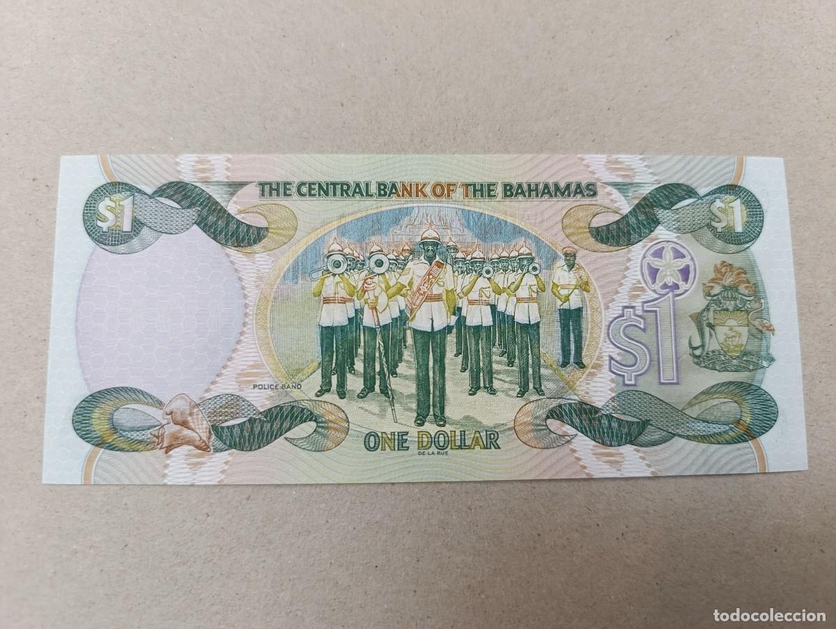 Billetes extranjeros: Billete Bahamas, 1 d&oacute;lar, a&ntilde;o 2001, UNC - Foto 2