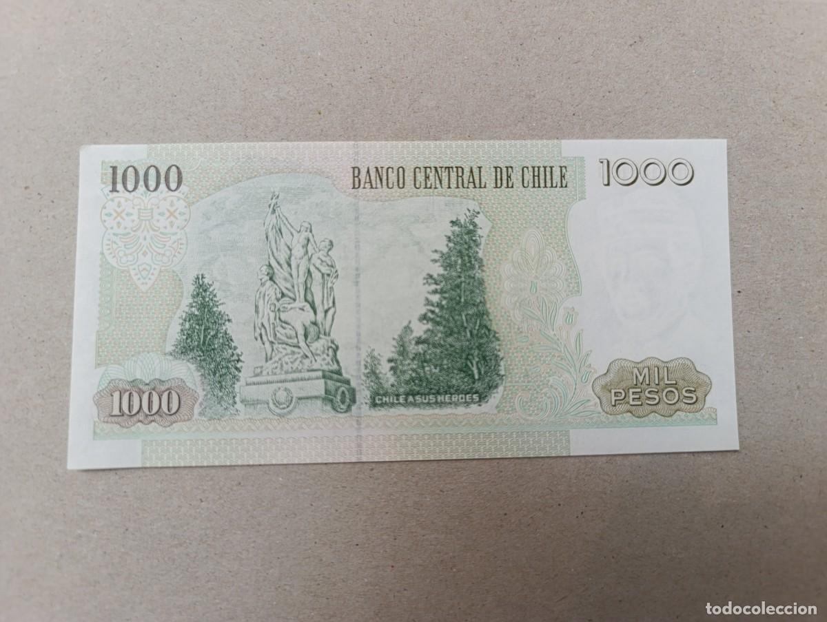 Billetes extranjeros: Billete Chile, 1000 pesos, a&ntilde;o 2001, UNC - Foto 2
