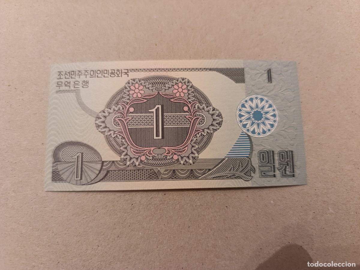 Billetes extranjeros: Billete Corea del norte, 1 won, a&ntilde;o 1988, UNC - Foto 1