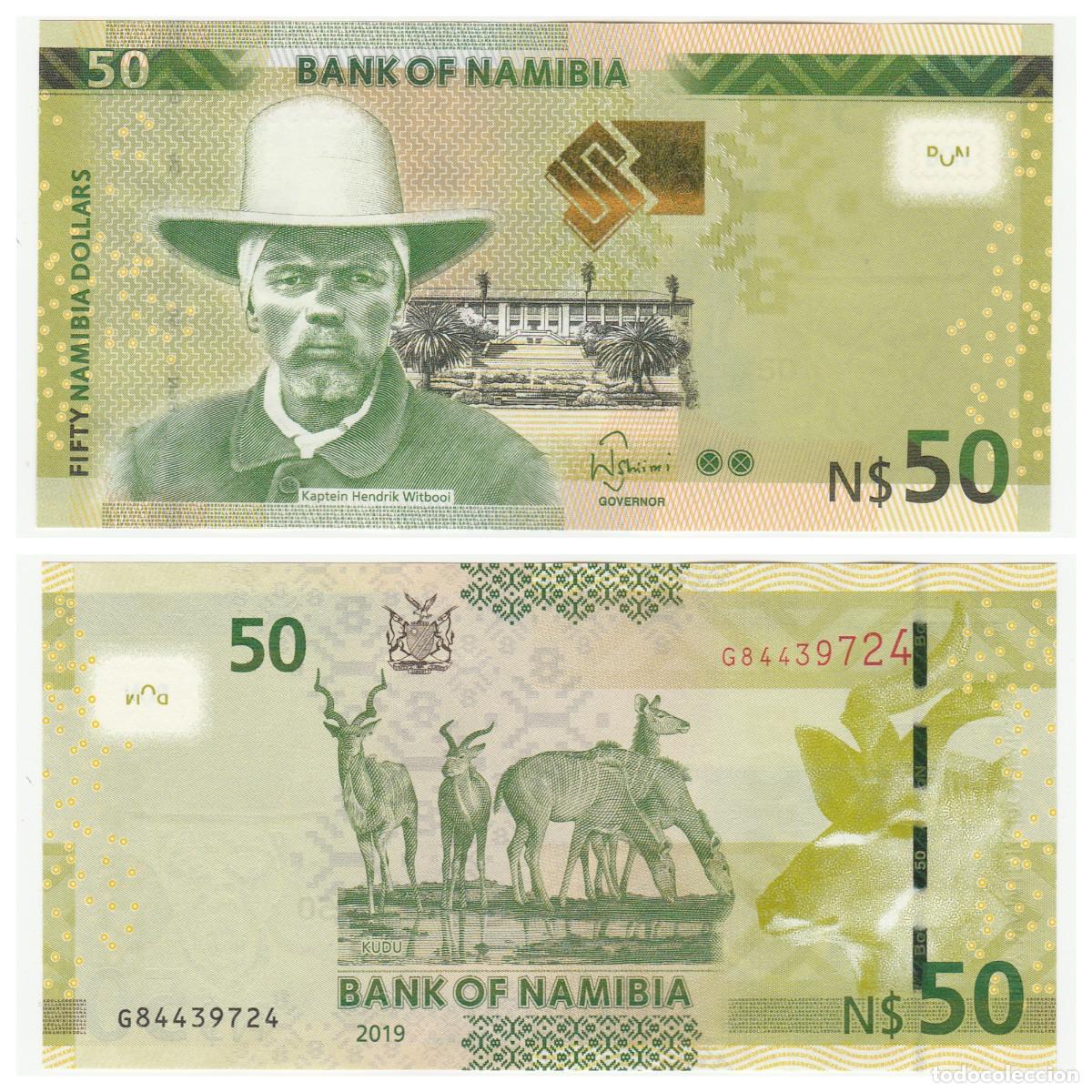 Billetes extranjeros: NAMIBIA 50 D&Oacute;LARES 2019 SIN CIRCULAR - Foto 1