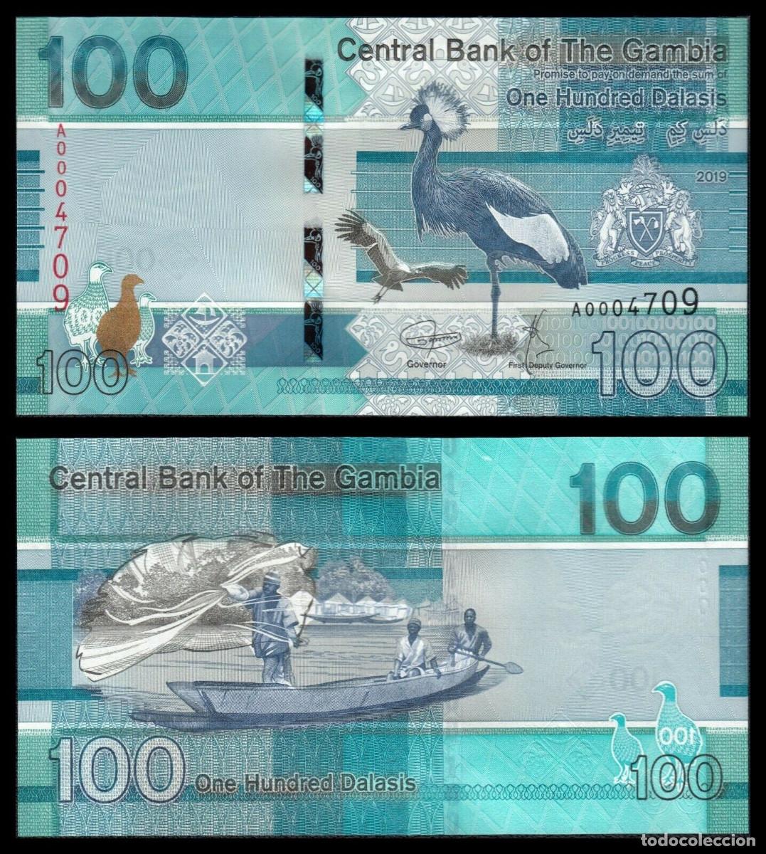 Billetes extranjeros: GAMBIA 100 DALASIS 2019 SIN CIRCULAR - Foto 1