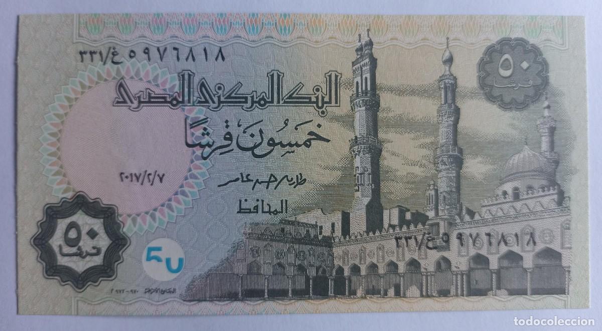 Billetes extranjeros: Billete 50 piastras de Egipto - Foto 2