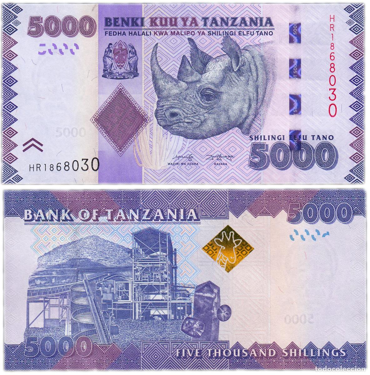 Billetes extranjeros: Tanzania 5000 chelines 2020 (Pick 43c) - Foto 1