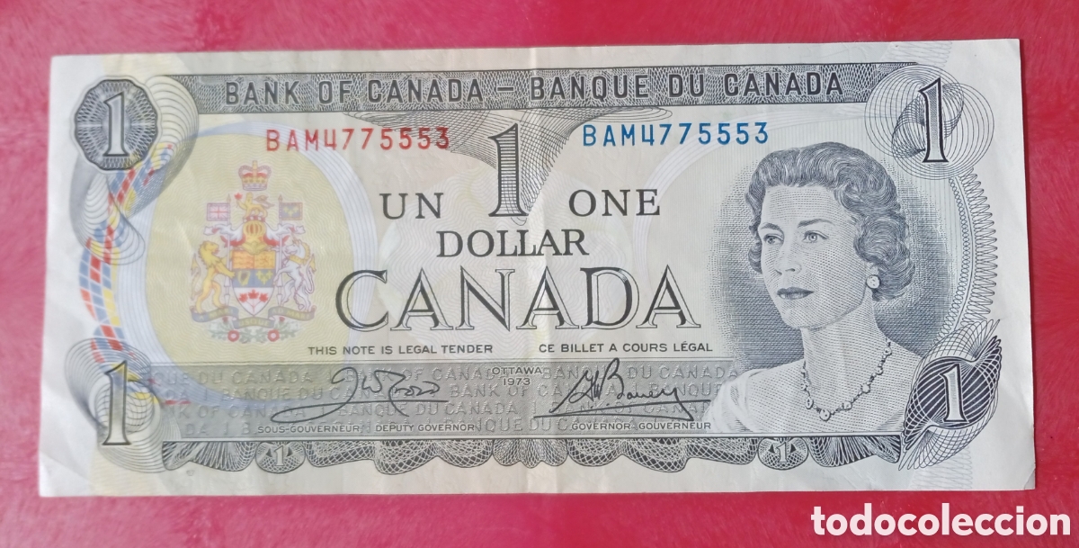 Billetes extranjeros: Canada - 1 D&oacute;lar 1973 - BAM4775553 BC - Foto 1