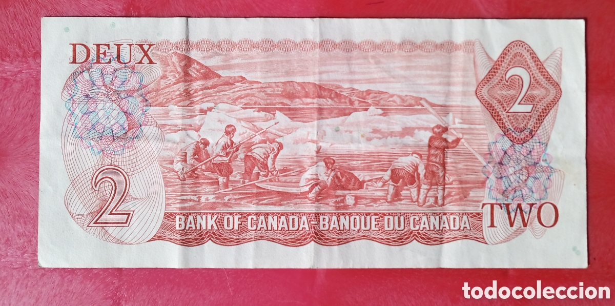 Billetes extranjeros: Canada - 2 D&oacute;lares 1974 - RX0386326 BC - Foto 2