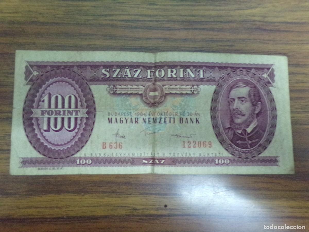 Billetes extranjeros: Billete de Budapest, hungria. 100 forint de 1984 - Foto 1