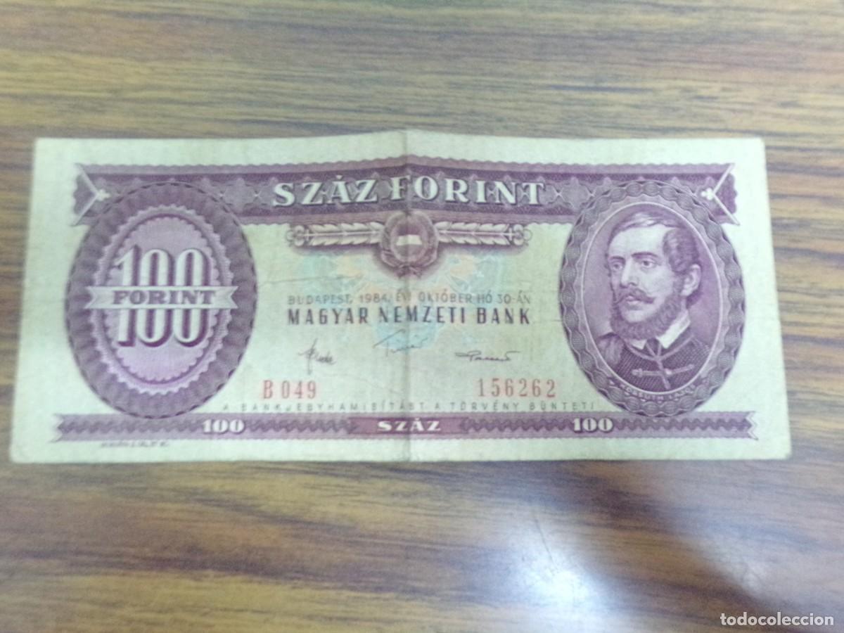 Billetes extranjeros: Billete de Budapest, hungria. 100 forint de 1984 - Foto 1