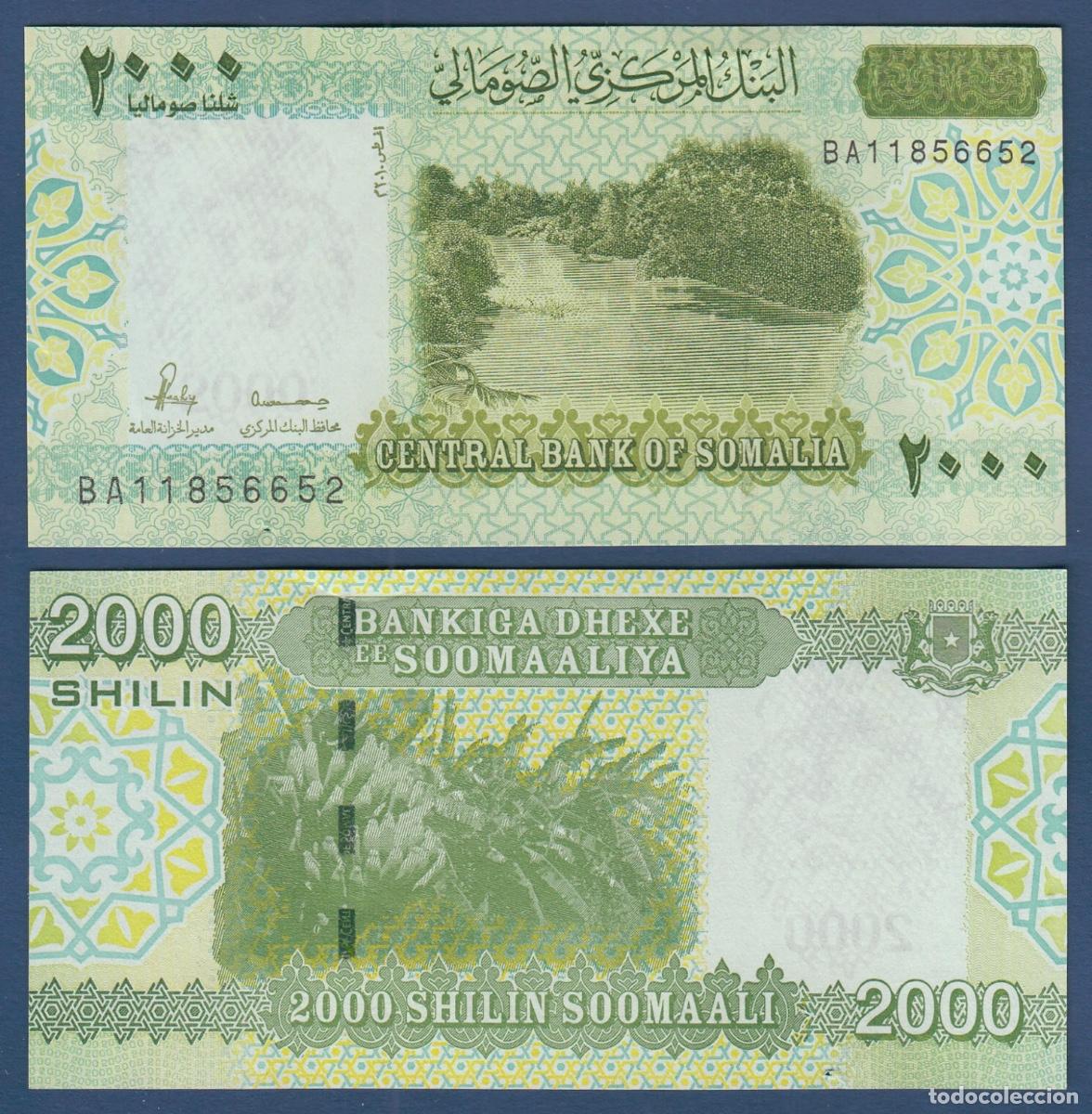 Billetes extranjeros: SOMALIA 2000 CHELINES 2010 (2024) SIN CIRCULAR - Foto 1