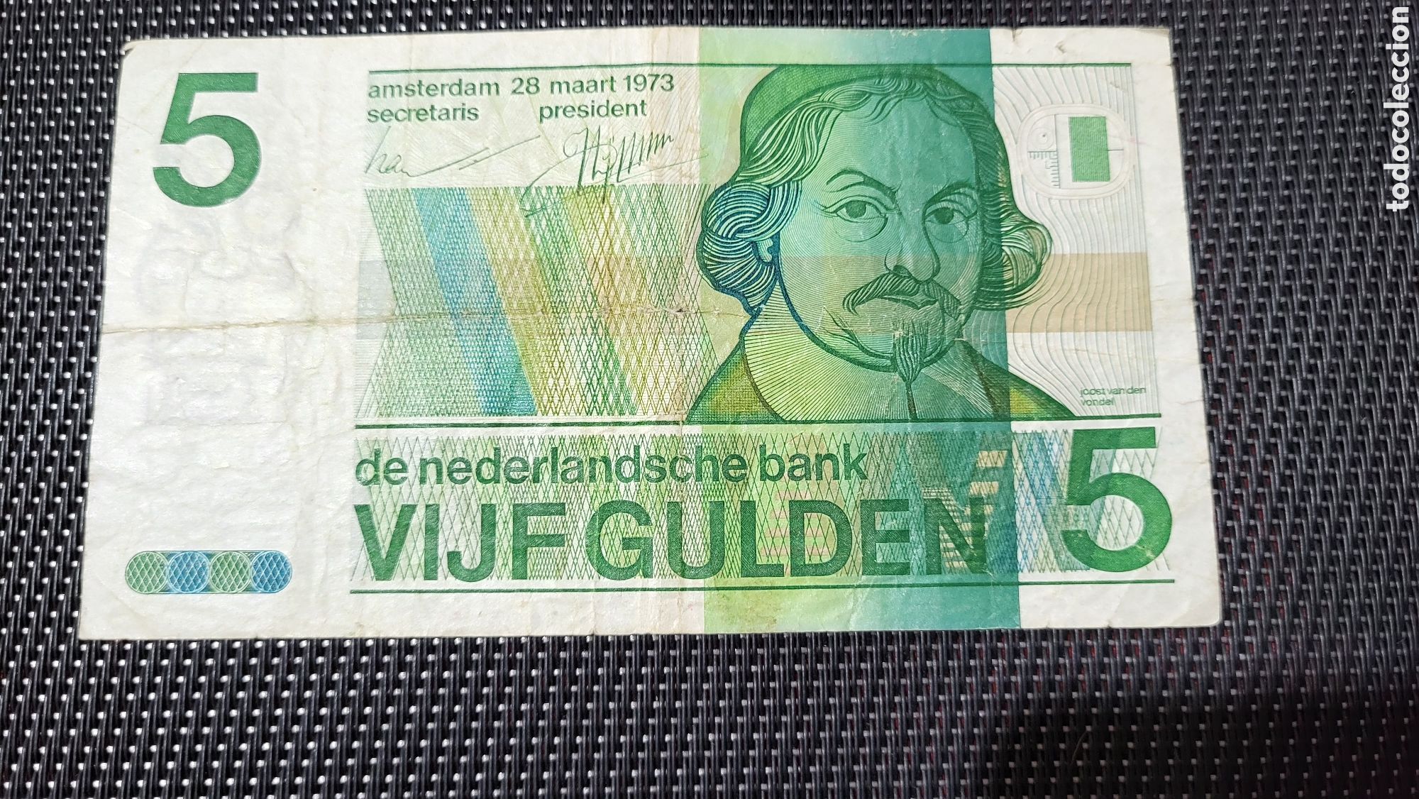 Banconote internazionali: Billete 5 gulden Pa&iacute;ses Bajos