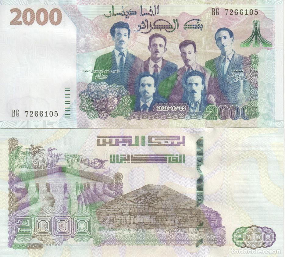 Billetes extranjeros: Argelia 2000 dinars del 2020 Pick W 147 SC/UNC - Foto 1