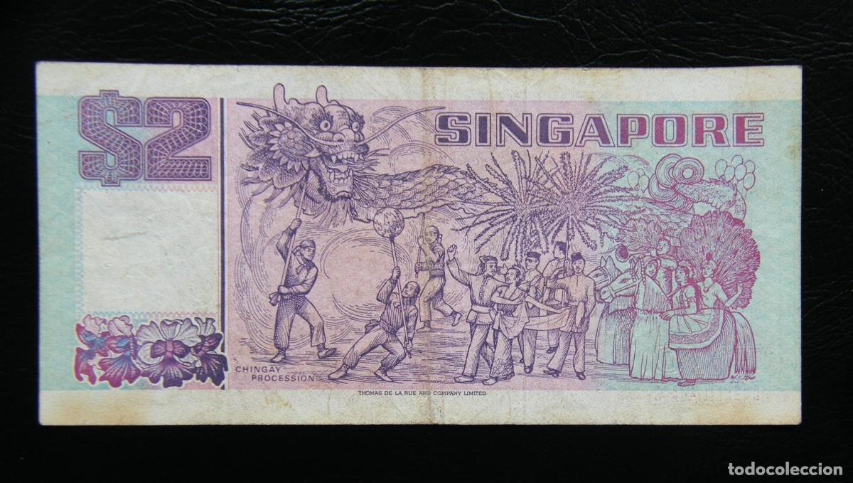 Billetes extranjeros: SINGAPUR BILLETE DE 2 DOLARES... - Foto 2