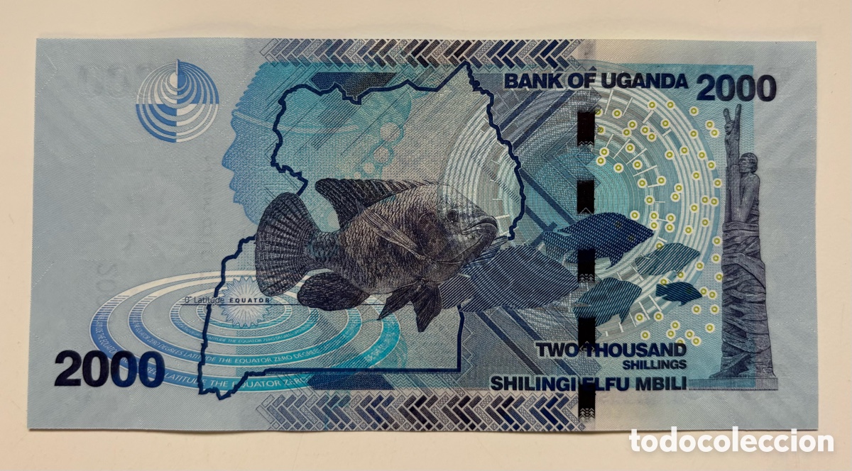 Billetes extranjeros: Billete UGANDA 2000 Chelines 2022 SC - Foto 2