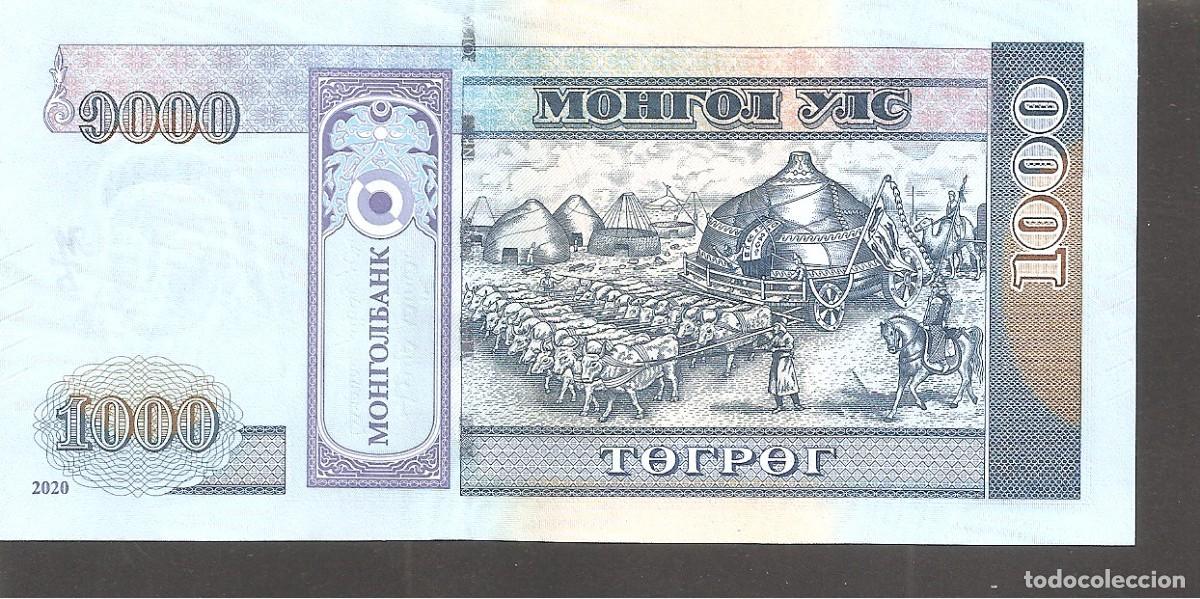 Billetes extranjeros: MONGOLIA 1000 Tugrik 2020 SC/UNC - Foto 2