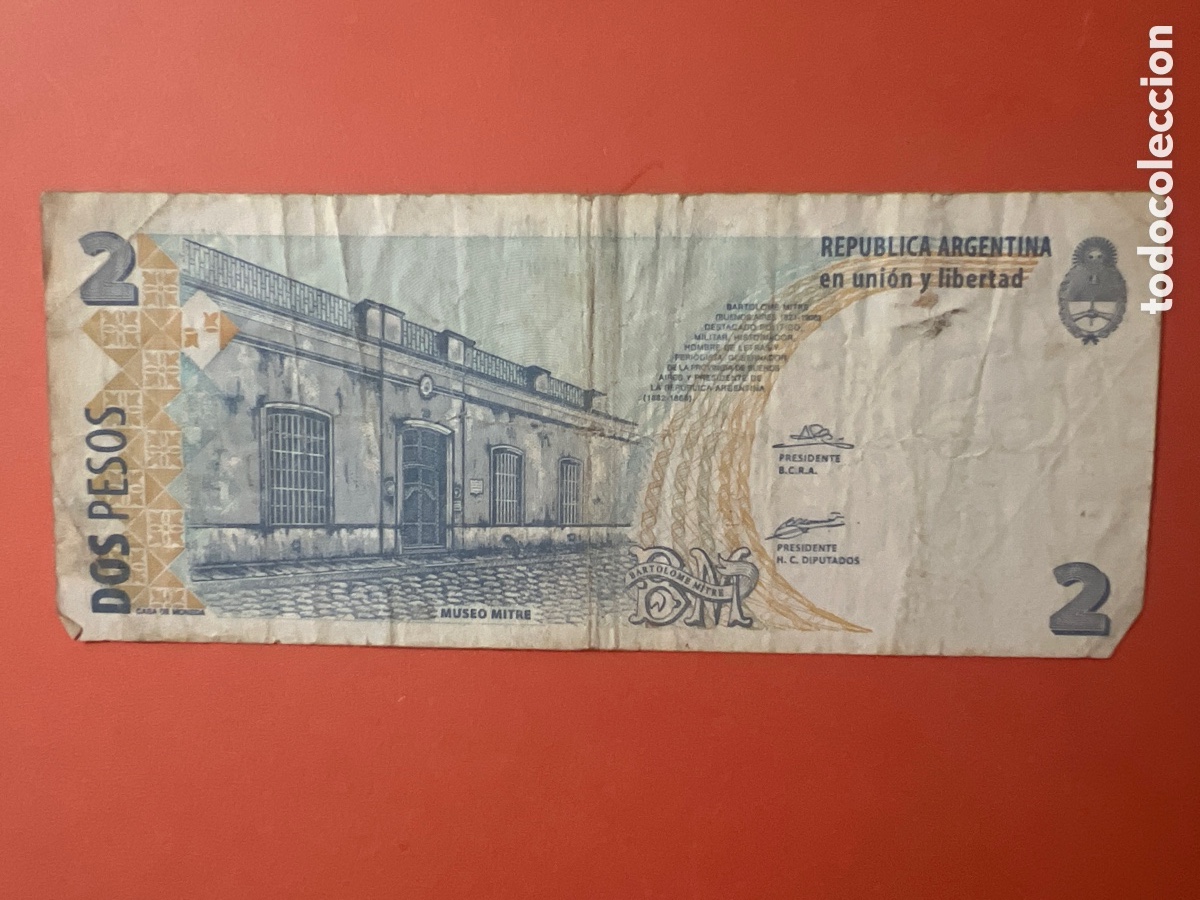 Billetes extranjeros: B229. BILLETE ARGENTINA. 2 pesos - Foto 2