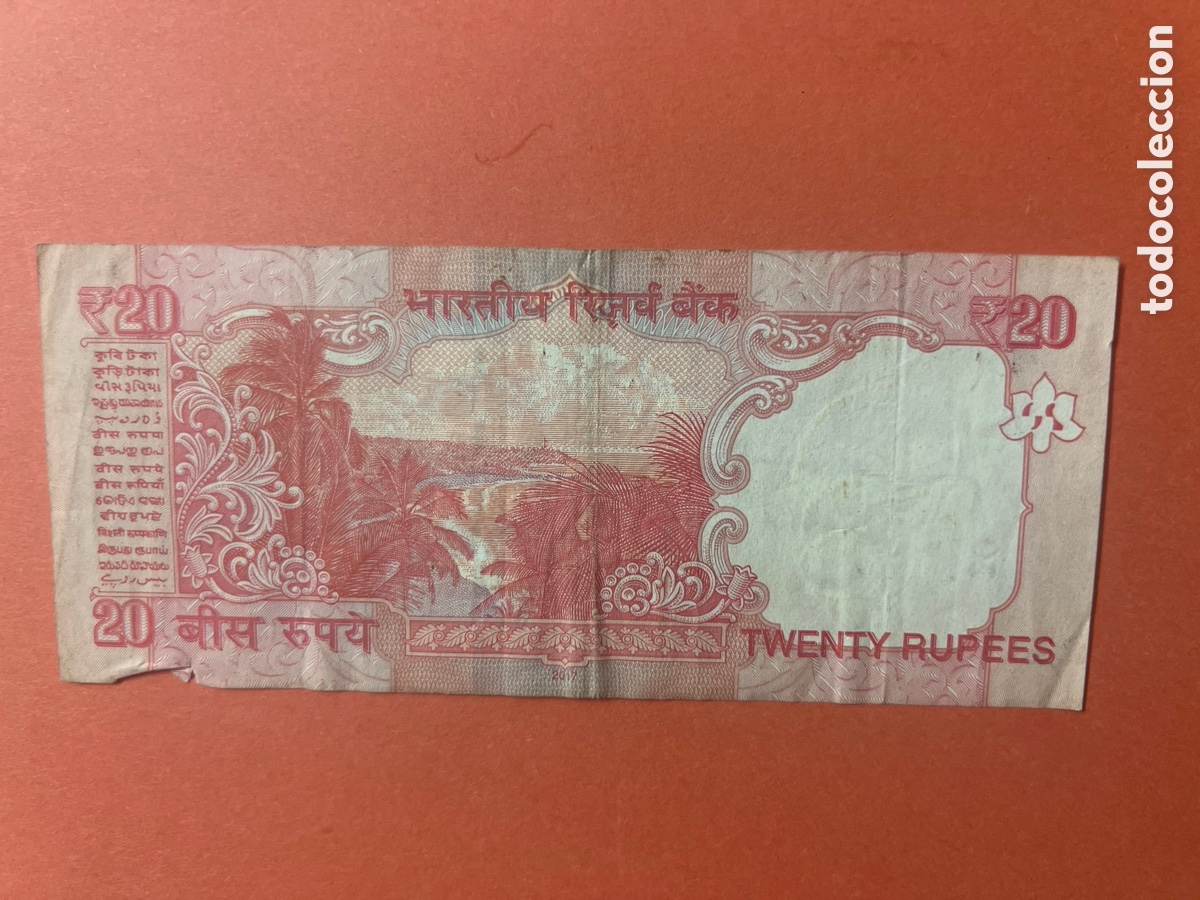 Billetes extranjeros: B244. BILLETE DE INDIA. 20 RUPIAS - Foto 2