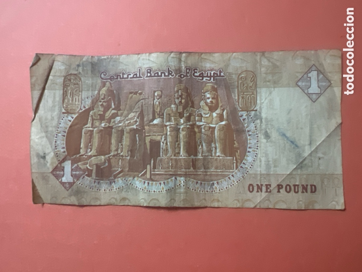 Billetes extranjeros: HB65. BILLETE EGIPTO (EGYPT). 1 pound (libra) - Foto 2