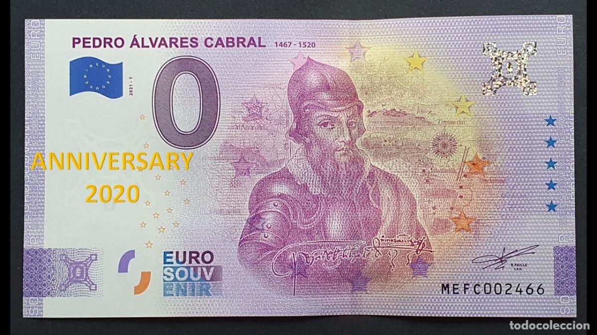 Billetes extranjeros: BILLETE 0 Euro Souvenir ANNIVERSARY Portugal: MEFC 2021-1 PEDRO ALVAREZ CABRAL - 1487 - 1520