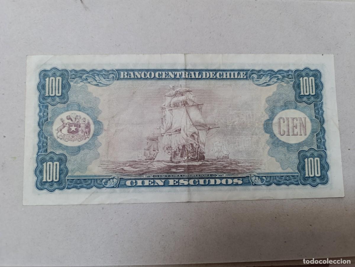 Billetes extranjeros: Billete Chile, 100 escudos - Foto 1