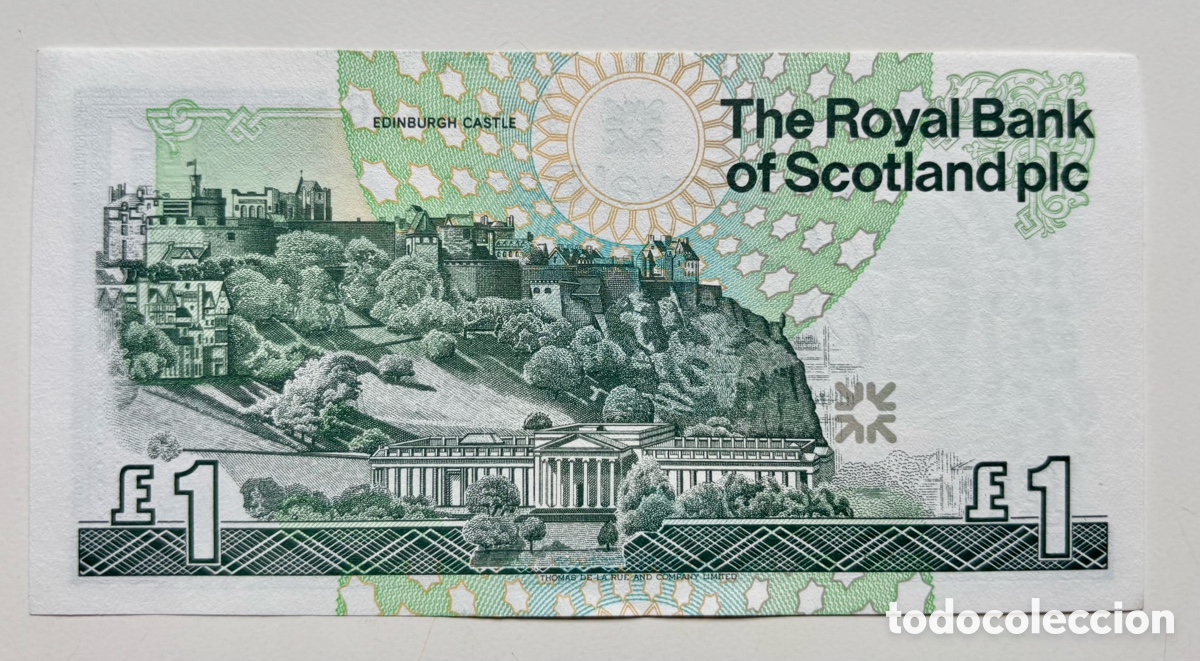 Billetes extranjeros: Billete ESCOCIA 1 Libra 2001 SC. Pound - Foto 2