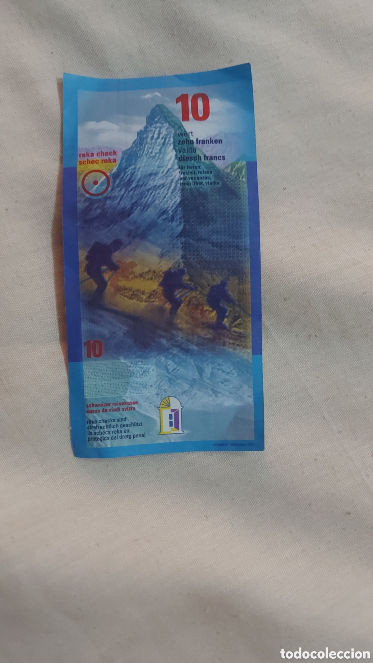 Billetes extranjeros: Franco suizo 10 reka check - Foto 2