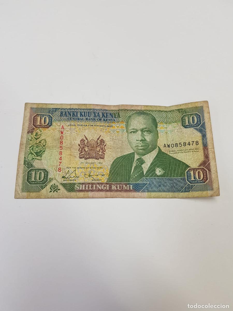 Billetes extranjeros: KENIA-10 SHILINGI-1992 - Foto 1