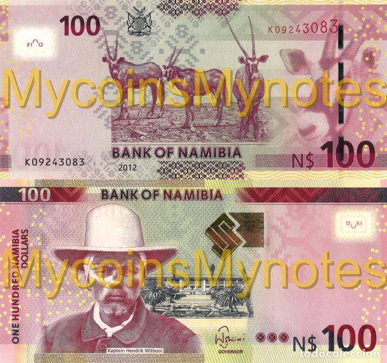 Billetes extranjeros: NAM&Iacute;BIA, 100 Dollars, 2012, P14a, UNC - Foto 1