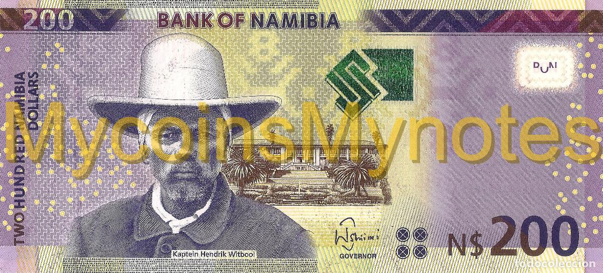 Billetes extranjeros: NAMIBIA, 200 DOLLARES, 2018, PNew (not is catalog), UNC - Foto 3