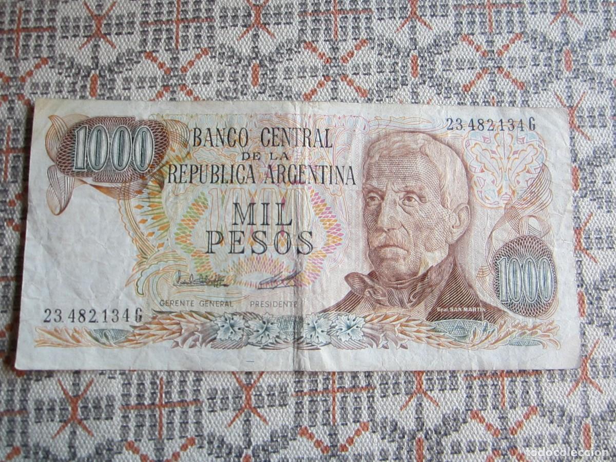 Billetes extranjeros: BILLETE DE 1000 PESOS DE ARGENTINA - Foto 1
