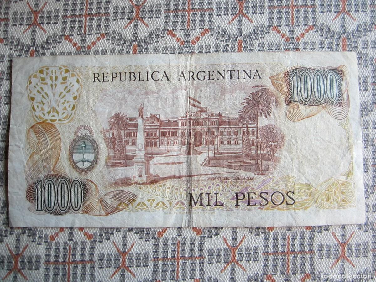 Billetes extranjeros: BILLETE DE 1000 PESOS DE ARGENTINA - Foto 2
