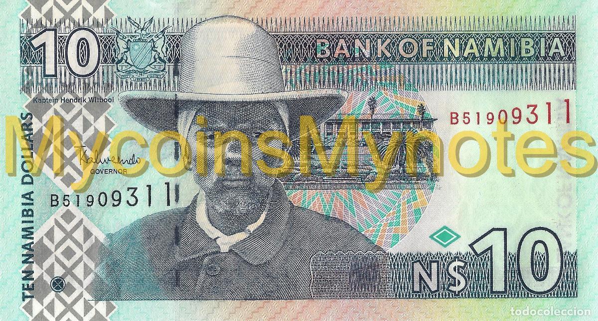 Billetes extranjeros: NAMIBIA, 10 DOLLARS, 2010, P4c, UNC - Foto 2