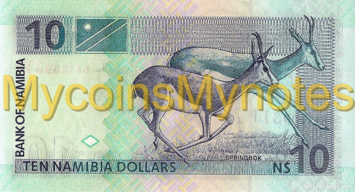 Billetes extranjeros: NAMIBIA, 10 DOLLARS, 2010, P4c, UNC - Foto 3