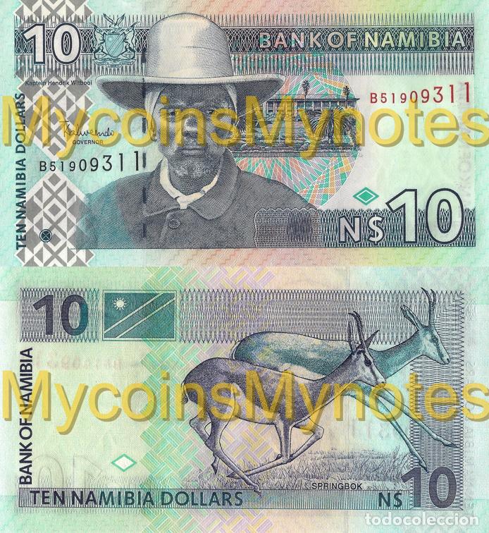 Billetes extranjeros: NAMIBIA, 10 DOLLARS, 2010, P4c, UNC - Foto 1