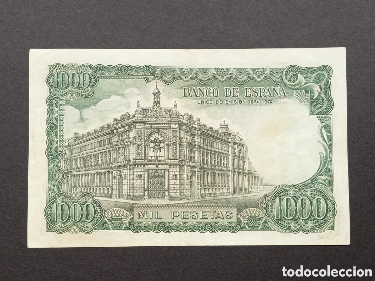 Billetes extranjeros: 1000 Pesetas 1971. Espa&ntilde;a - Foto 2