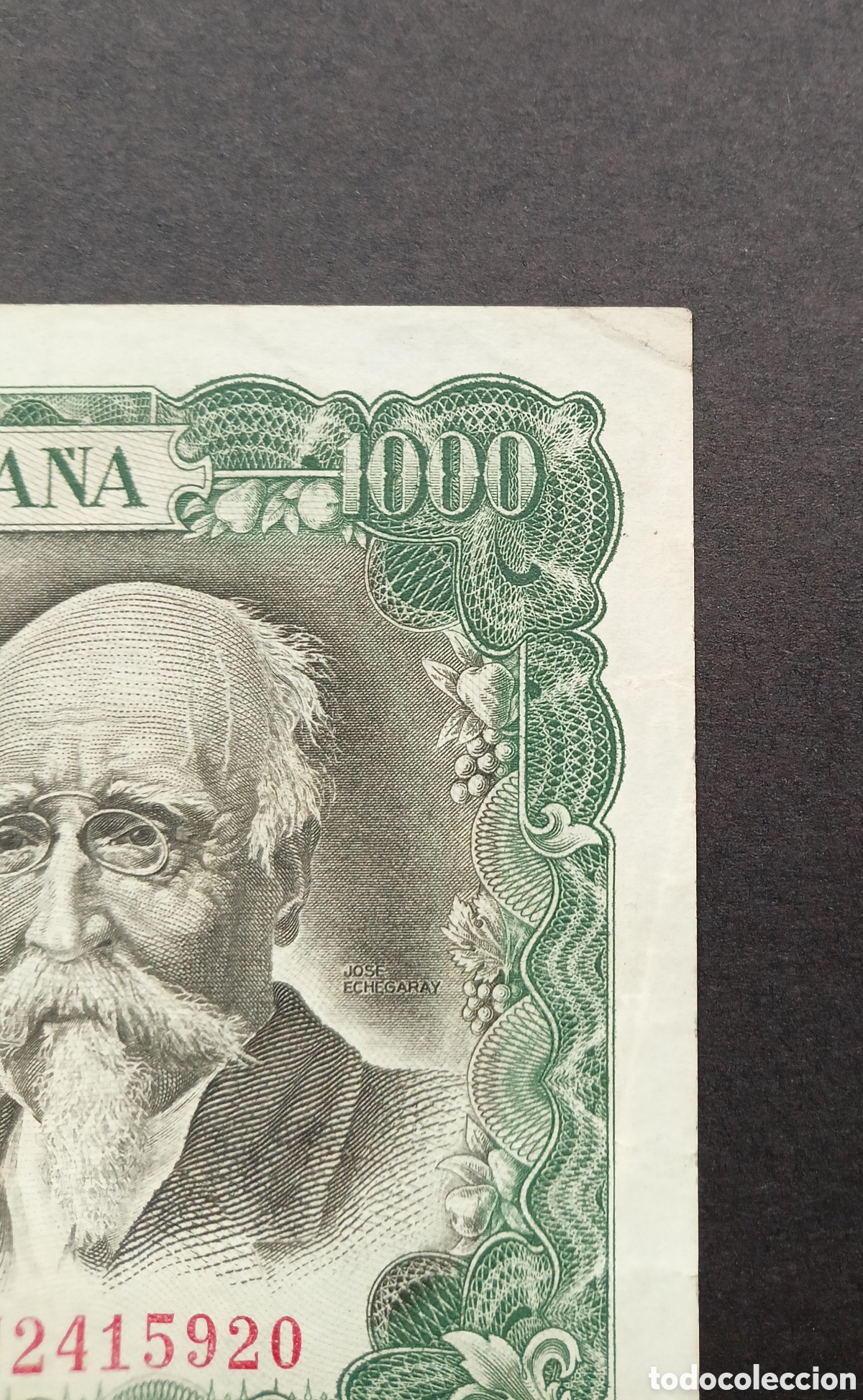 Billetes extranjeros: 1000 Pesetas 1971. Espa&ntilde;a - Foto 3