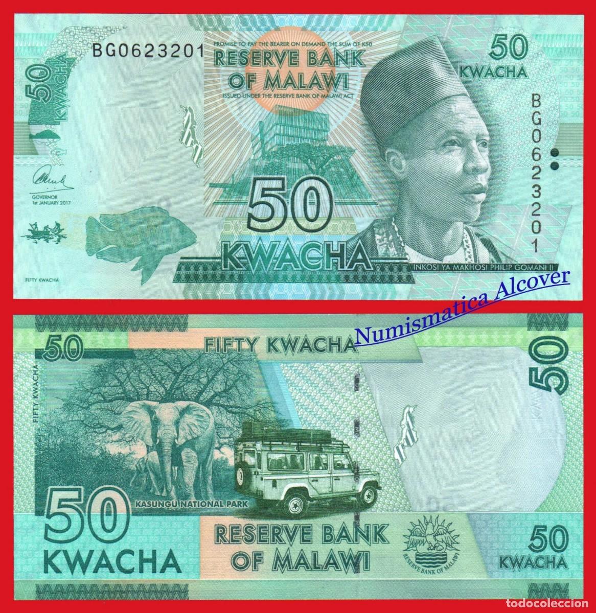 Billetes extranjeros: MALAWI 50 Kwacha 2017 Pick 64d - SC - Foto 1