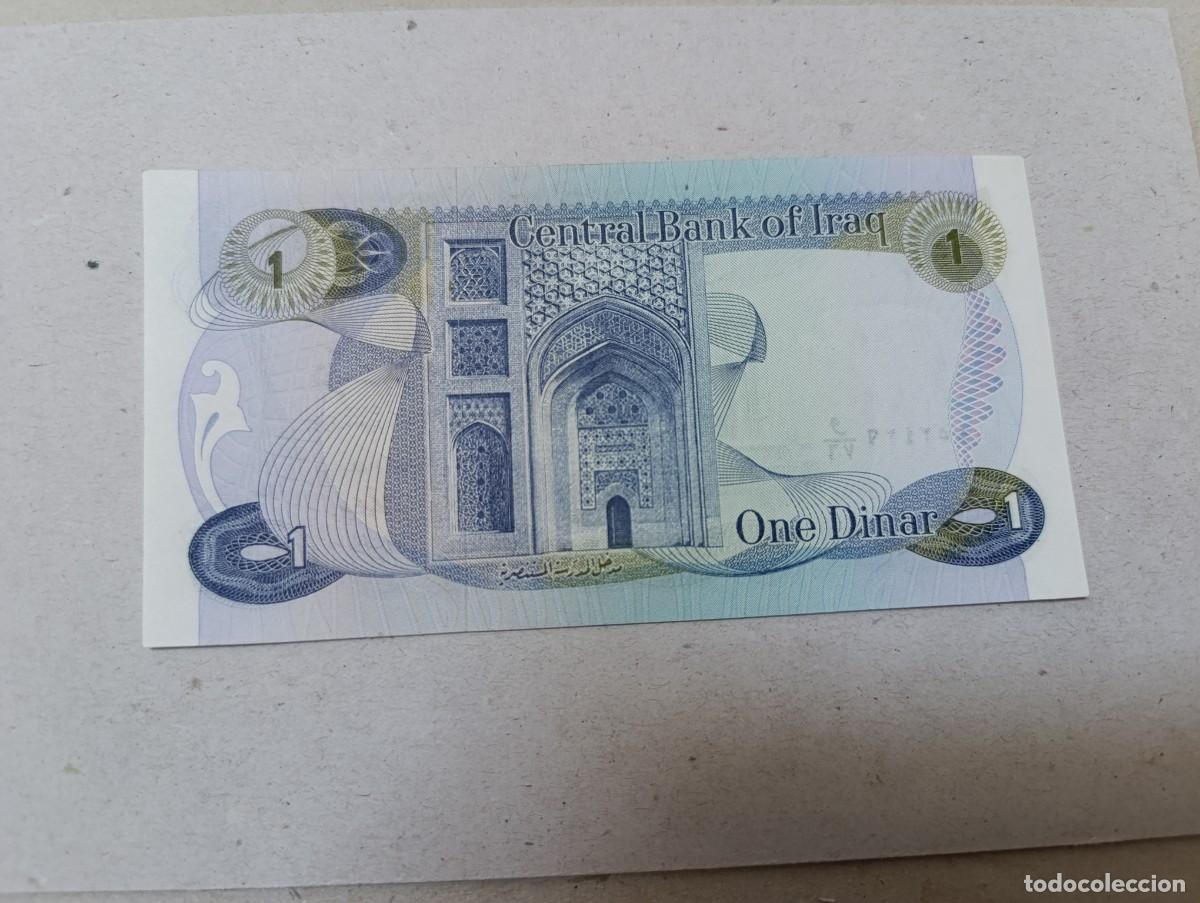 Billetes extranjeros: Billete Iraq, 1 DINARS, a&ntilde;o 1973, UNC - Foto 2