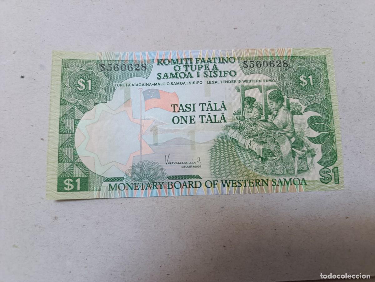 Billetes extranjeros: Billete Samoa, 1 tala, a&ntilde;o 1980, UNC - Foto 1