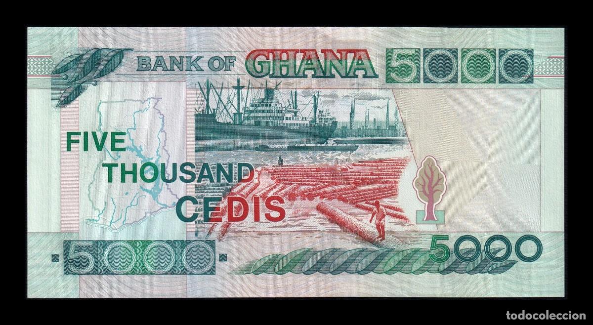Billetes extranjeros: Ghana 5000 Cedis 1999 Pick 34d Sc Unc - Foto 2