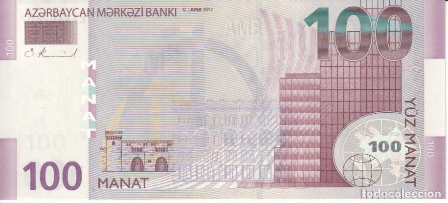 Billetes extranjeros: Azerbayan 100 manat del 2013 Pick 36 SC/UNC - Foto 2