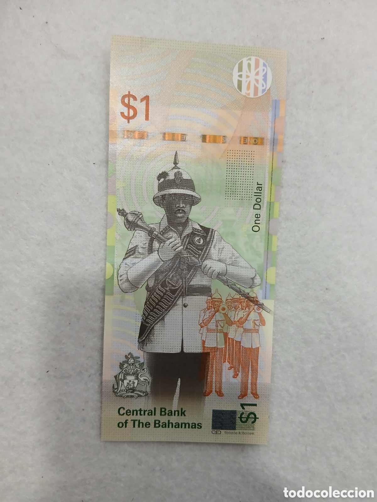 Billetes extranjeros: 1 d&oacute;lar. Bahamas. (L127) - Foto 2