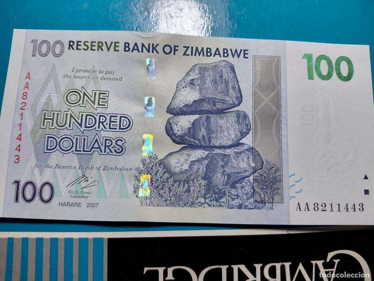 Billetes extranjeros: ZIMBABWE 100 Dolar 2007 SC P69 - Foto 1