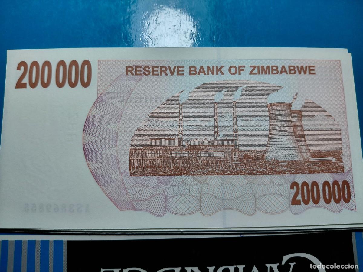 Billetes extranjeros: ZIMBABWE 200.000 Dolar 2007 SC P49 - Foto 2