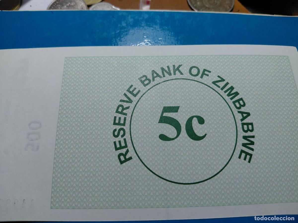 Billetes extranjeros: ZIMBABWE 5 Cents 2006 SC P34 - Foto 2